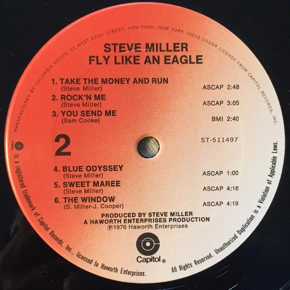 Steve Miller Band - “Fly Like An Eagle” Vinyl LP - Picture 5 of 5